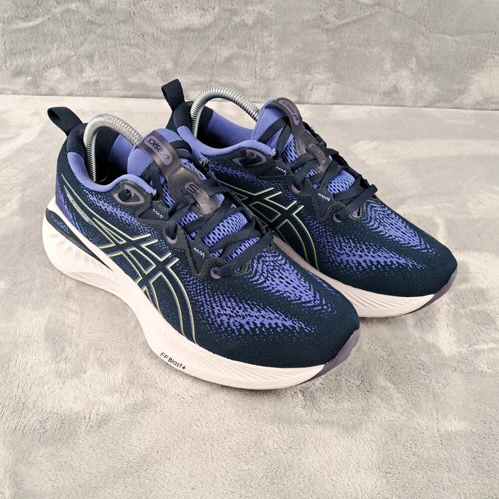Asics Gel-Cumulus 25 Blue White Running Shoes Cushioned 1012B441 Womens Size 8.5